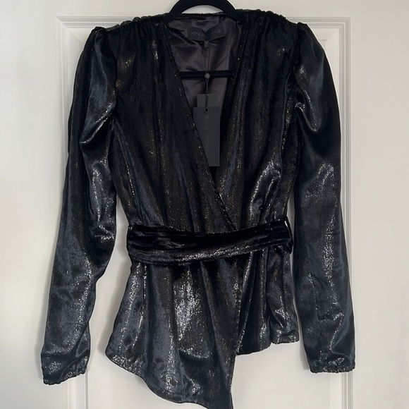 KENDALL & KYLIE puff sleeve wrap top - Picture 5 of 16